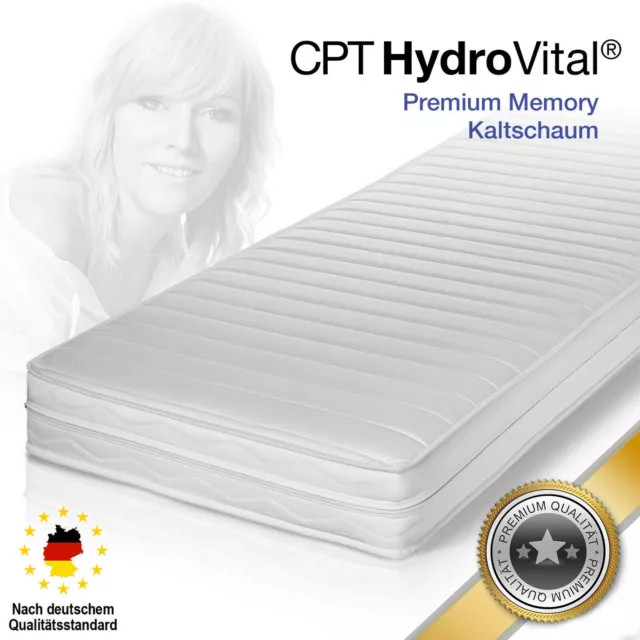 HydroVital16 Wellness Plus 7 Zonen Komfort Kaltschaum Matratze 90x200 H2