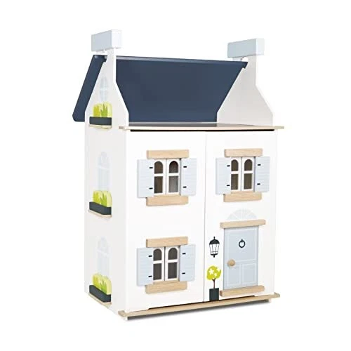 Le Toy Van - Wooden- Sky Doll House - Dream House - 2 Storey with Attic - Fil...