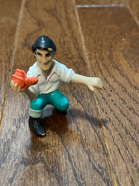 VINTAGE DISNEY THE Little Mermaid Prince Eric Holding Sebastian 2 PVC vintage-disney-the-little-mermaid-prince-eric-holding-sebastian-2-pvc