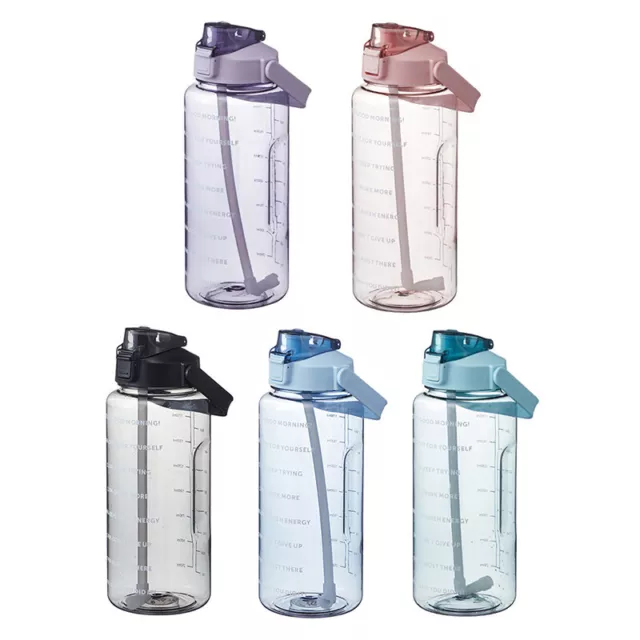 Water Bottle with Straw Female Girls Large Portable Travel Bottles Sports