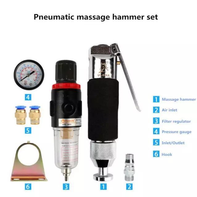 Pneumatic massage hammer Air power shoes hammer with filter regulator 5500BPM M