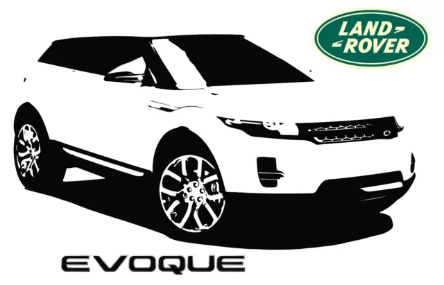 Land Rover Evoque Front Luxury Car Wall Decal Art Mural Vinyl Sticker 2