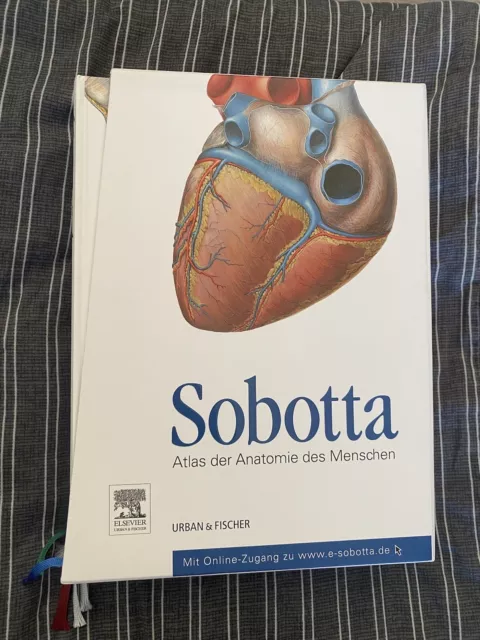 Sobotta, Atlas der Anatomie des Menschen Band 1,2,3 + Tabellen komplett / 23. Au