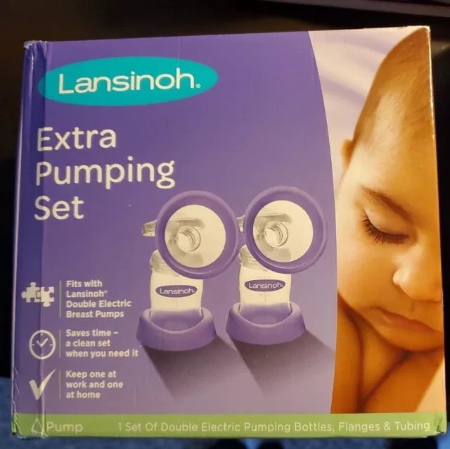 New in Box Sealed Lansinoh Extra Pumping Set for Double Electric Breast Pump