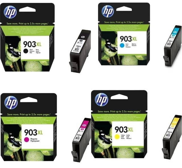 Kit Di 4  Cartucce Originali Hp 903Xl Bk C M Y T6M15Ae T6M11Ae T6M07Ae T6M03Ae