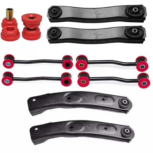 10PC New Front Upper & Lower Control Arms 1999-2004 Jeep Grand Cherokee