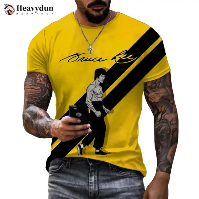 3D-T-Shirt Unisex Streetwear Fashion Kung Fu Super Star Bruce Lee