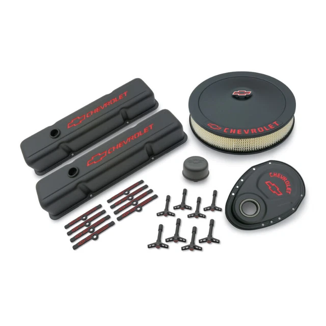 Kit vestibilità Proform Chevrolet nero arricciatura rosso lettere piccolo blocco V8 59-86