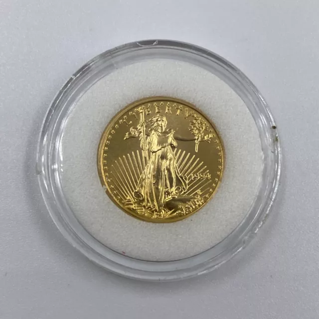 1994 $5 Gold American Eagle Coin 1/10 oz Fine Gold ~ Mintage 206,380