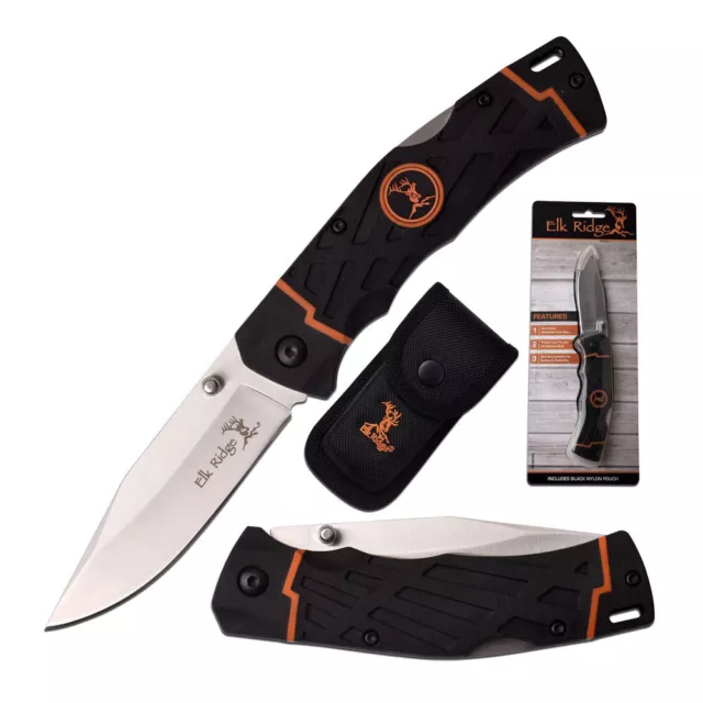 Elk Ridge Black & Orange Pocket knife