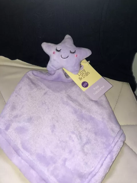 Bnwt Lily And Dan Baby Aldi Star Animal Baby Comforter Blanket Soft Plush Toy