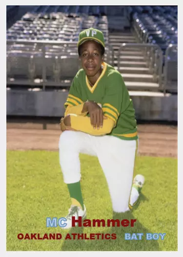 Mc Hammer Stanley Burrell Athletics Batboy Aceo Art Card ## Buy 5 Get 1 Free ##