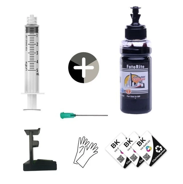 Kit De Recharge D'encre Pour Imprimante - Seringue, Clip Et Tampons En Silicone - Élimine Les Bulles D'air, évite Les Bouchages