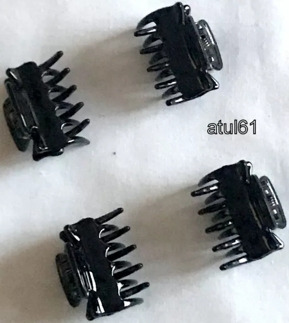 4 Black 3Cm Small Mini Hair Claw Clamps Clips~Hair Grips Accessories New