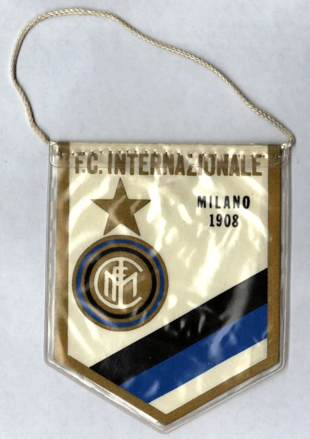 Gagliardetto Ufficiale Inter - Nuovo Logo 14x17 Cm Triangolare Nerazzurro - Foto 7