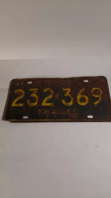 Michigan MI License Plate Car Tag 1964 232-369