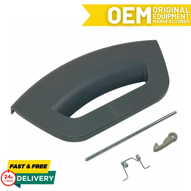 Spares2go Maniglia Per Sportello Di Lavatrice BEKO – Colore Grigio. Ricambio Compatibile Per Modelli: Wmb91244, Wmb91442, Wmd78120, Wme8227 E Molti Altri. Facile Da Montare. - 2