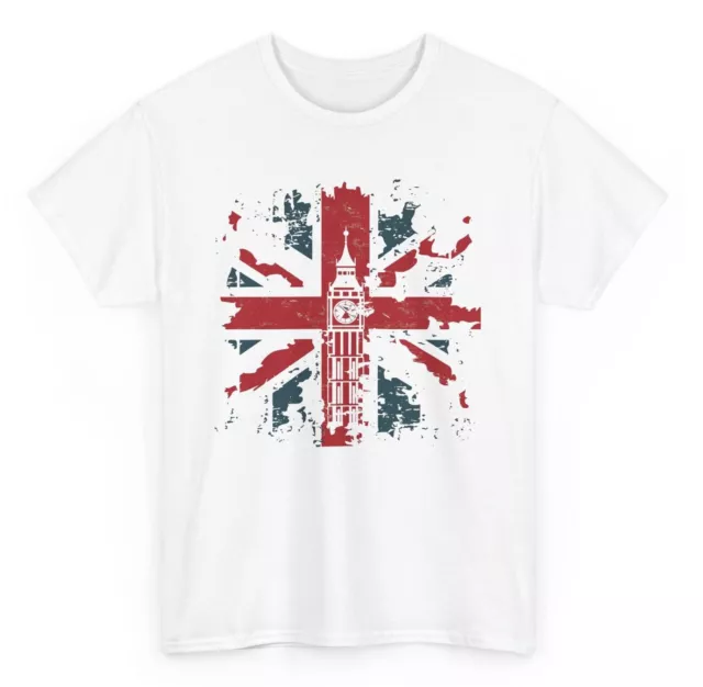 Union Jack London Big Ben UK Flag T-shirt - Novelty British Graphic Tee