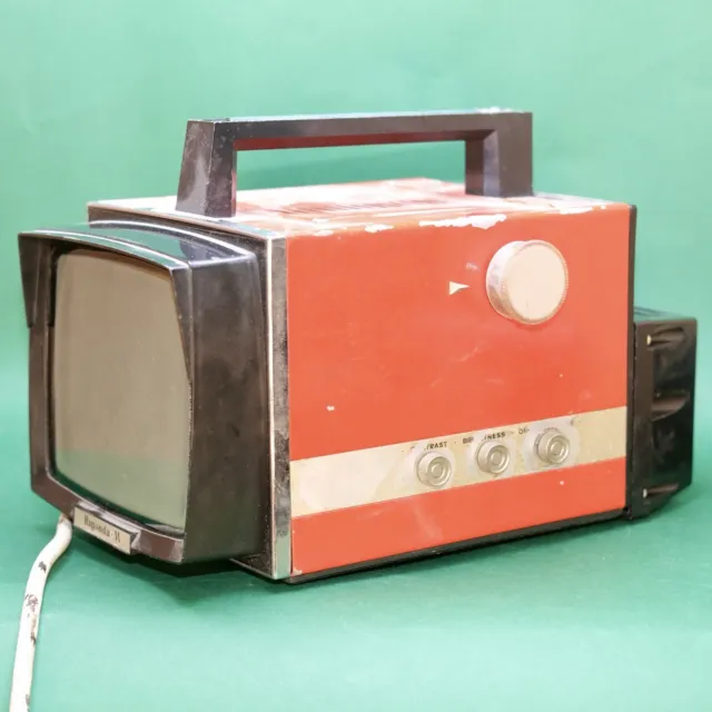 Early 70’s Rigonda VL100M  portable tv Not Working, Prop / Display / Repair Worn