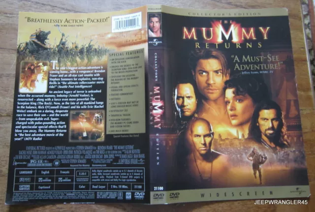 The Mummy Returns / Dvd Zone 1 (En Francais) Le Retour De La Momie