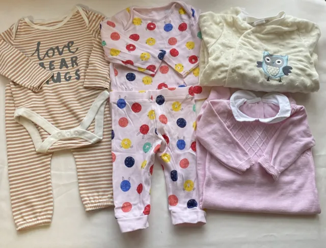 6 Items Mixed Bundle Baby Girl 3-6 Months Clothes