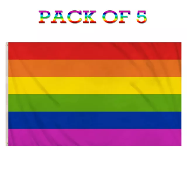 Rainbow Flag 5x3Ft Large Gay Pride Flag LGBTQ+ Festival Parade Flag Pride Flags