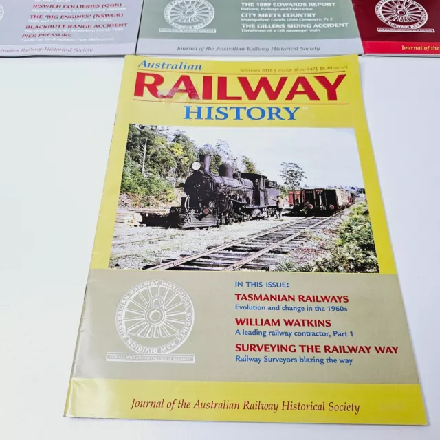 Australian Railway History Magazines x 7 2016 2017 Train # 935 and 942-947 2