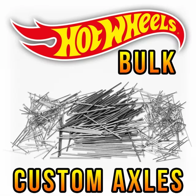 Hot Wheels Custom Adjustable BULK AXLES Real Riders Wheels Rims Tire 1/64 Scale