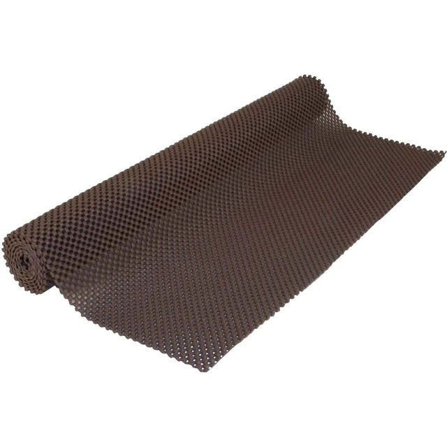 Con-Tact 20 pulgadas x 4 pies agarre de chocolate premium no adhesivo paquete de revestimiento de estante