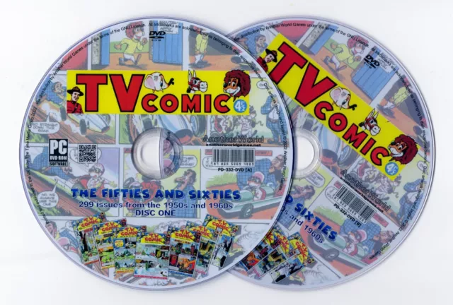 TV Comic (1950s/1960s) The Comic Book Archive - 299 Issues! (2 Disc Set)