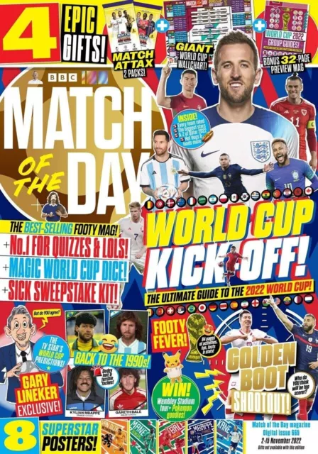 BBC Match of the Day Magazin #665, 4 Geschenke, Fußball Katar Weltmeisterschaft, 15.11.22