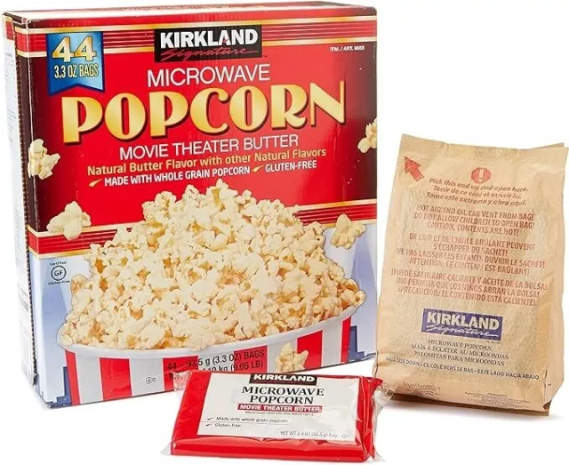 Kirkland Signature Microwave Popcorn 44 Pack Box