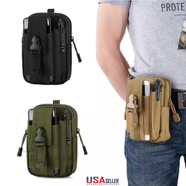 Tactical Waist Fanny Pack Belt Bag Phone Pouch Military Outdoor Camping Hiking