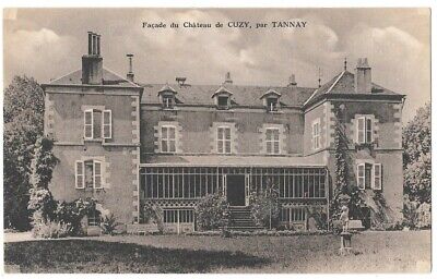 TANNAY 58 Façade du Château de CUZY La Nièvre CPA sépia non circulée non daté