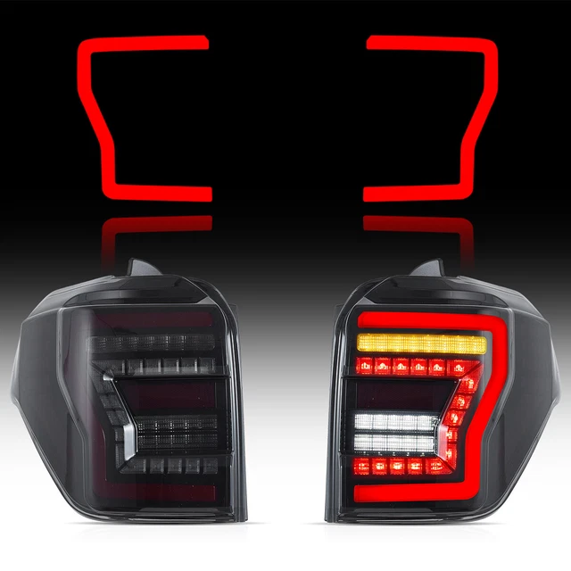 VLAND LED Tail Lights For Toyota 4Runner 2010-2022 – Sequential, Smoke Lens