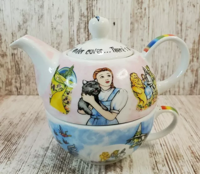 Wizard of Oz 2011 Paul Cardew Design Individual Teapot & Cup England Colorful