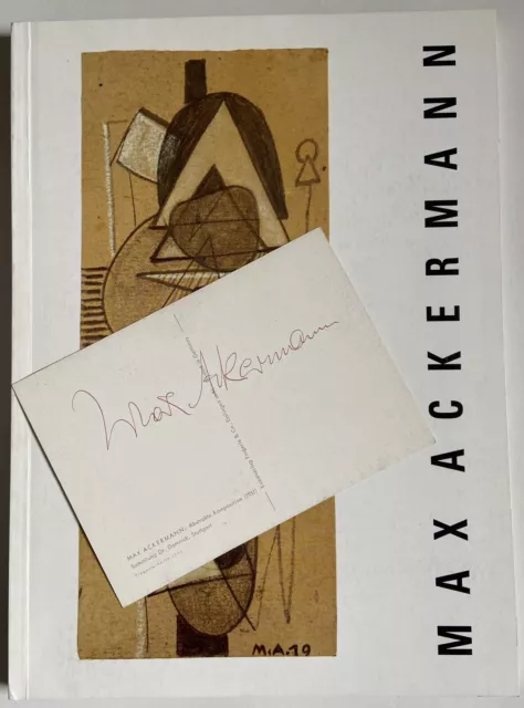 Max Ackermann Signiert Kunst Katalog Buch signed Unterschrift Signatur Autogramm