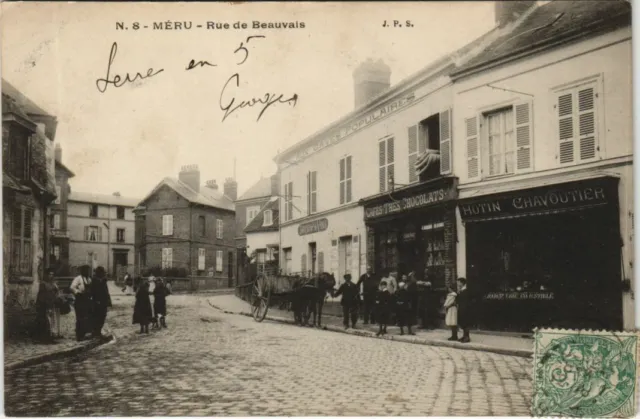CPA MERU Rue de Beauvais (1207451)
