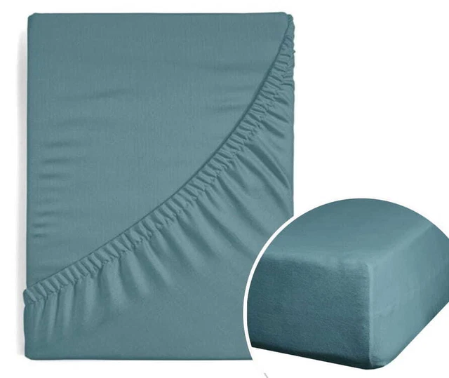 Lenzuola Completamente Adattata Elastica Satina 160X200 CM Turchese