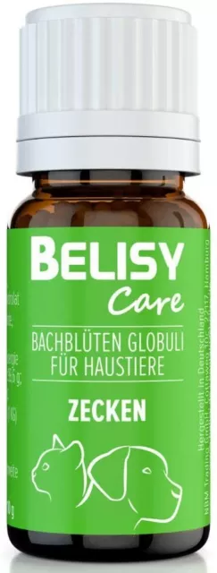 BELISY Zecken Bachblüten Globuli für Hunde & Katzen - Spezial Bachblüten