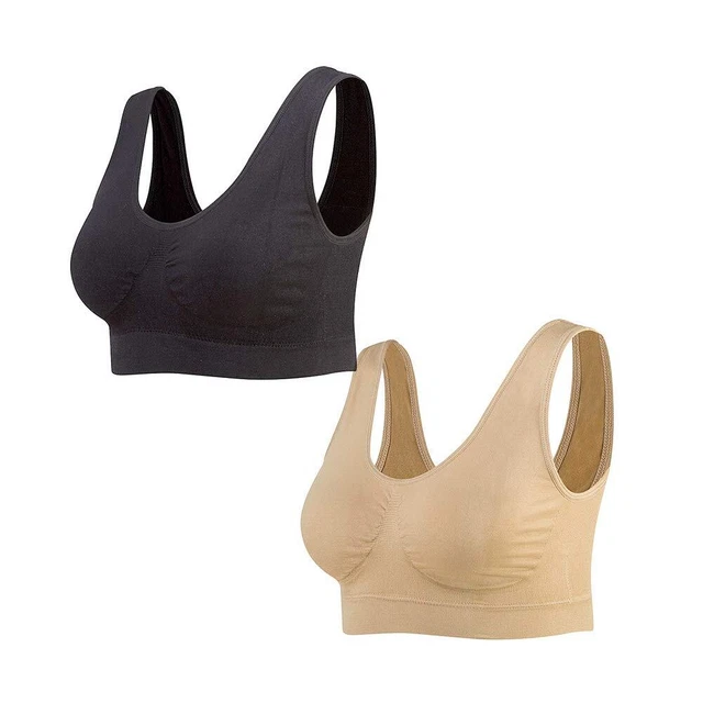 Lot De 4 Brassières Sport Sans Armatures Pour Femme - Sans Coutures - Confort Quotidien Et Sport