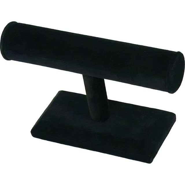 Black Velvet T Bar Slatwall Bangle Bracelet Jewelry Displays Kit 6 Pcs