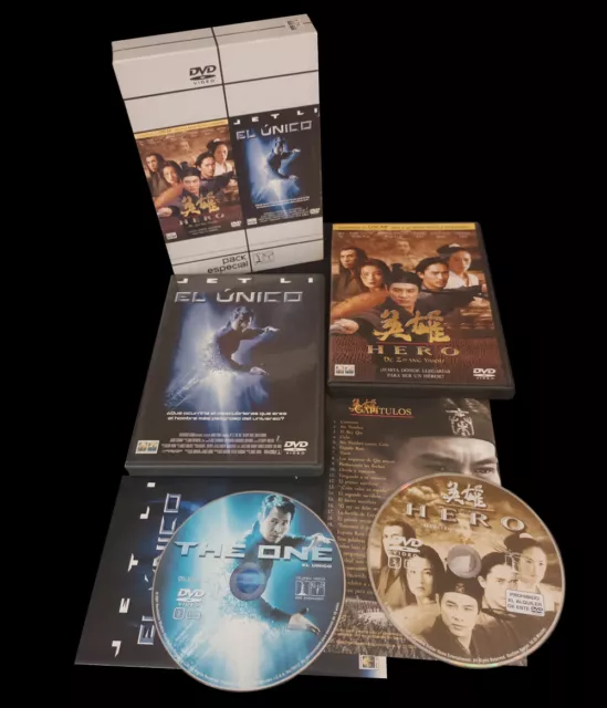HERO JET LI EL UNICO PACK ESPECIAL DOBLE DVD Video Español España Zhang Yimou