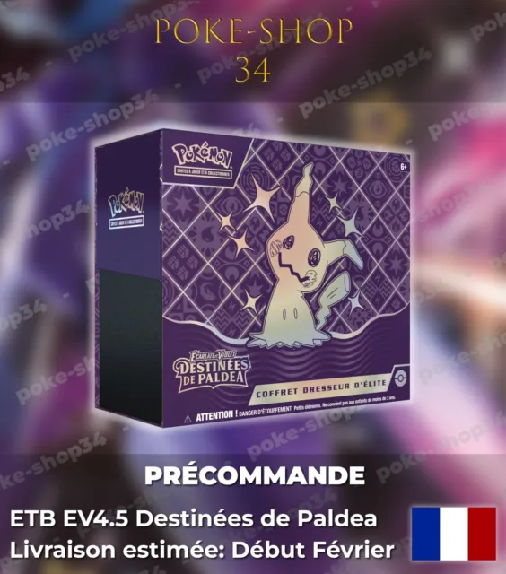 Coffret Dresseur D'élite ETB – Destinées de Paldea (EV4.5) 🇫🇷
