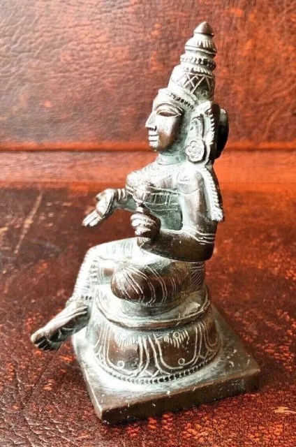 Antique Chinese Tibetan Cast Bronze Tara Buddha Qing Dynasty Pala C17th 18th Art 3