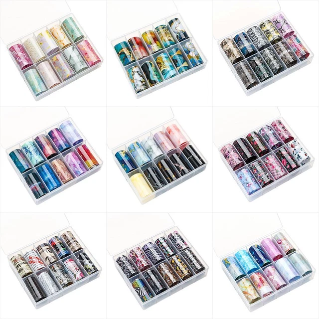 à ongles Autocollant de transfert de feuille d'ongle Vernis à ongles Marbre