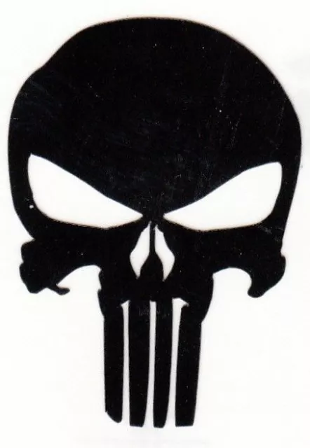 REFLECTIVE Punisher fire helmet die cut decal window sticker hard hat