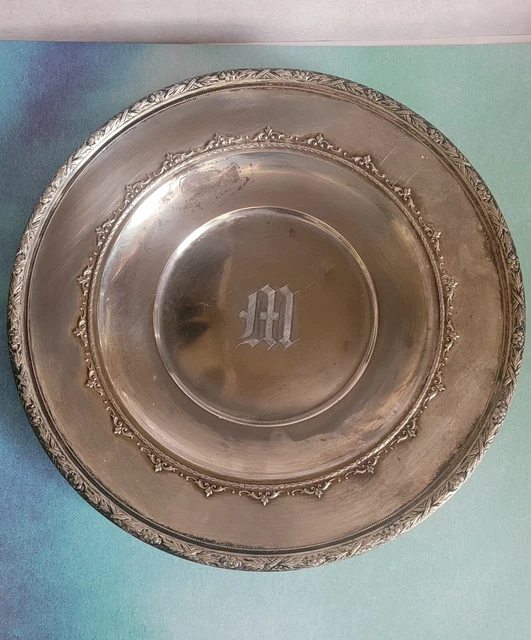 Antique Wallace Sterling Silver 10" Charger Plate # 3551 -9