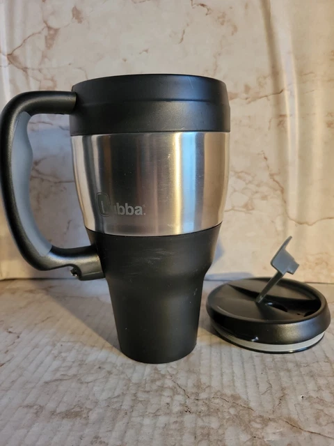34 Oz Insulated Travel Mug Stainless Steel Thermal Coffee Cup Handle Black USA