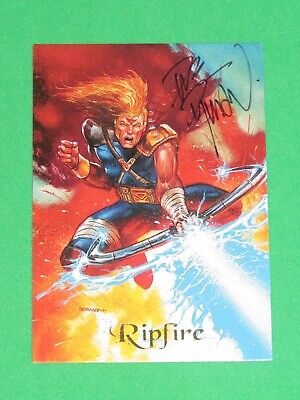 1994 Ultraverse Master Series Signed Dave Dorman Card W Embossed Skybox Logo #52